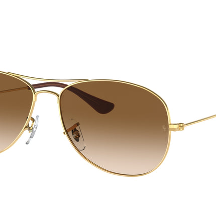 Ray-Ban COCKPIT RB3362 Pilot Sunglasses  001/51-Arista Gold 59-135-14 - Color Map Gold