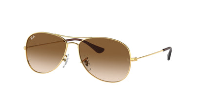 Ray-Ban COCKPIT RB3362 Pilot Sunglasses  001/51-Gold 59-135-14 - Color Map Gold