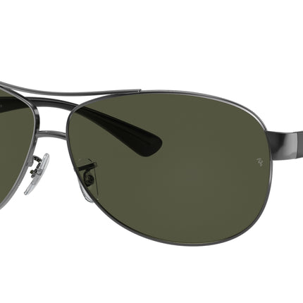 Ray-Ban RB3386 Pilot Sunglasses  004/9A-Gunmetal 67-130-13 - Color Map Grey