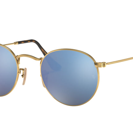 Ray-Ban ROUND METAL RB3447N Round Sunglasses  001/9O-Arista Gold 50-145-21 - Color Map Gold