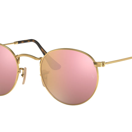 Ray-Ban ROUND METAL RB3447N Round Sunglasses  001/Z2-Arista Gold 50-145-21 - Color Map Gold