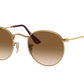 Ray-Ban ROUND METAL RB3447 Round Sunglasses  001/51-Gold 53-145-21 - Color Map Gold