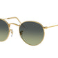 Ray-Ban ROUND METAL RB3447 Round Sunglasses  001/BH-Gold 53-145-21 - Color Map Gold