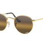 Ray-Ban ROUND METAL RB3447 Round Sunglasses  001/G5-Gold 53-145-21 - Color Map Gold