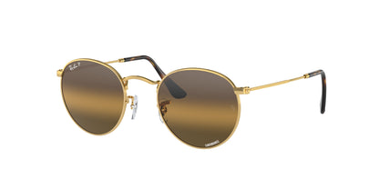 Ray-Ban ROUND METAL RB3447 Round Sunglasses  001/G5-Arista Gold 53-145-21 - Color Map Gold