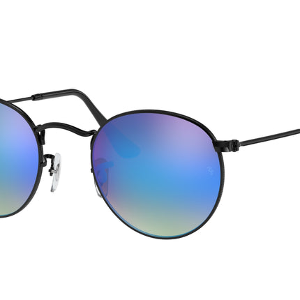 Ray-Ban ROUND METAL RB3447 Round Sunglasses  002/4O-Black 53-145-21 - Color Map Black