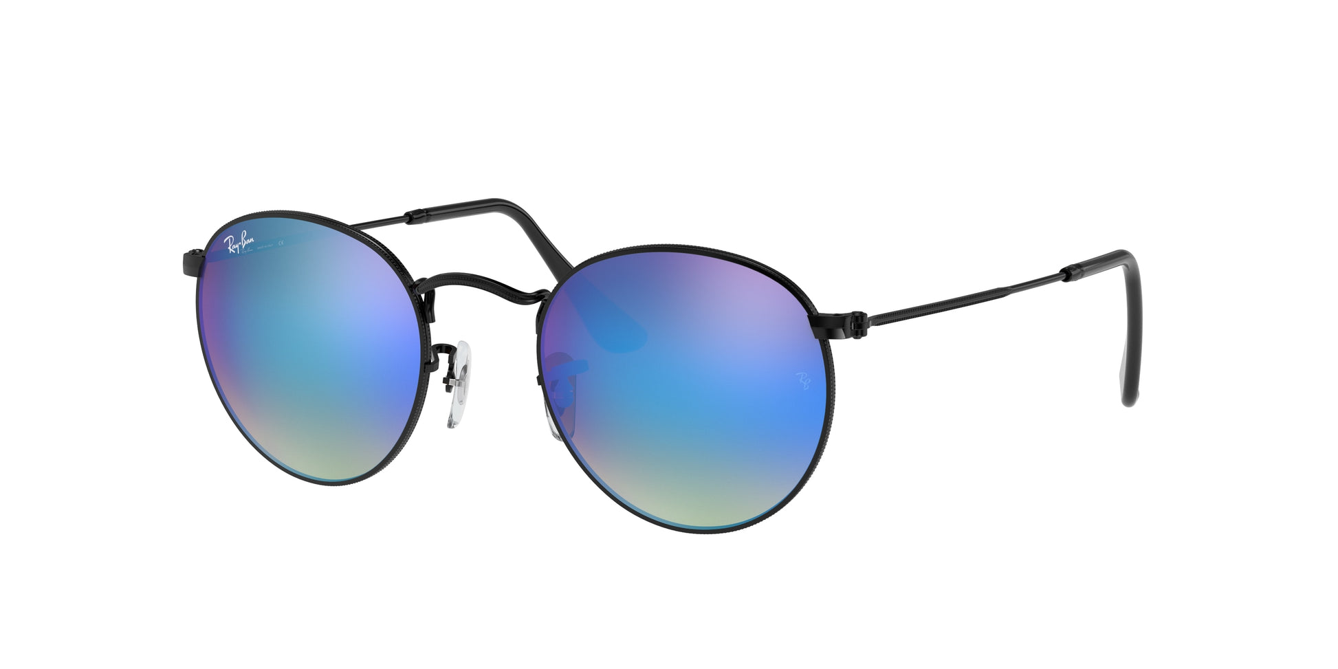 Ray-Ban ROUND METAL RB3447 Round Sunglasses  002/4O-Black 53-145-21 - Color Map Black