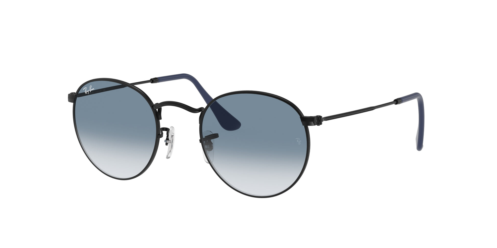 Ray-Ban ROUND METAL RB3447 Round Sunglasses  006/3F-Black 50-145-21 - Color Map Black
