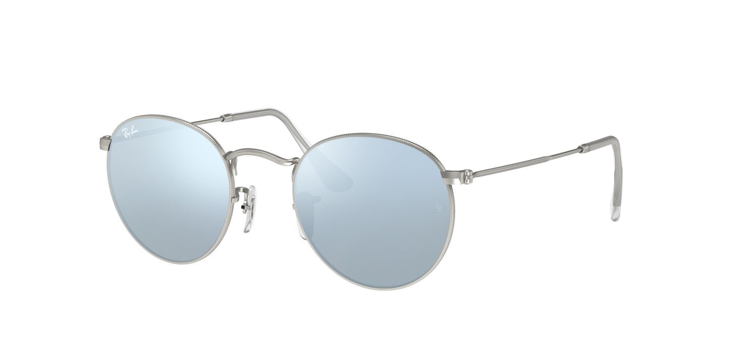 Ray-Ban ROUND METAL RB3447 Round Sunglasses  019/30-Silver 50-145-21 - Color Map Silver