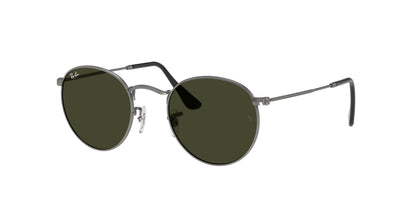 Ray-Ban ROUND METAL RB3447 Round Sunglasses  029-Gunmetal 53-145-21 - Color Map Grey