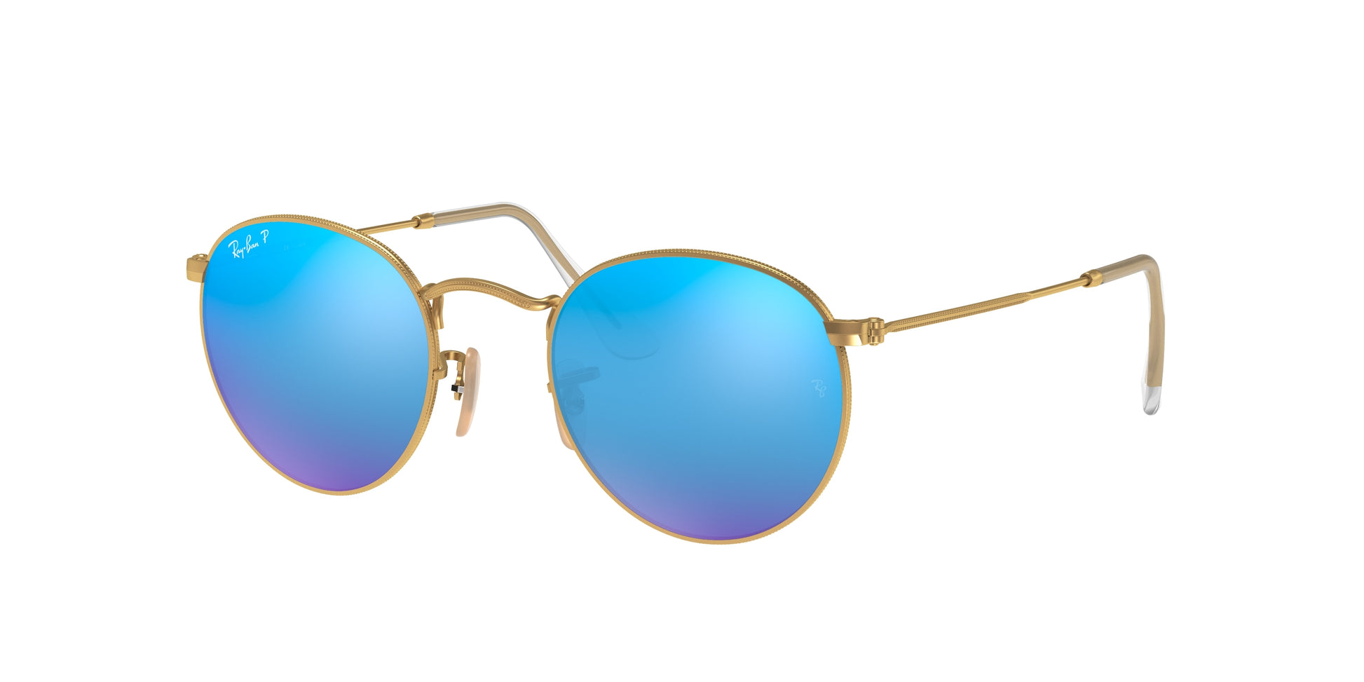Ray-Ban ROUND METAL RB3447 Round Sunglasses  112/4L-Gold 53-145-21 - Color Map Gold