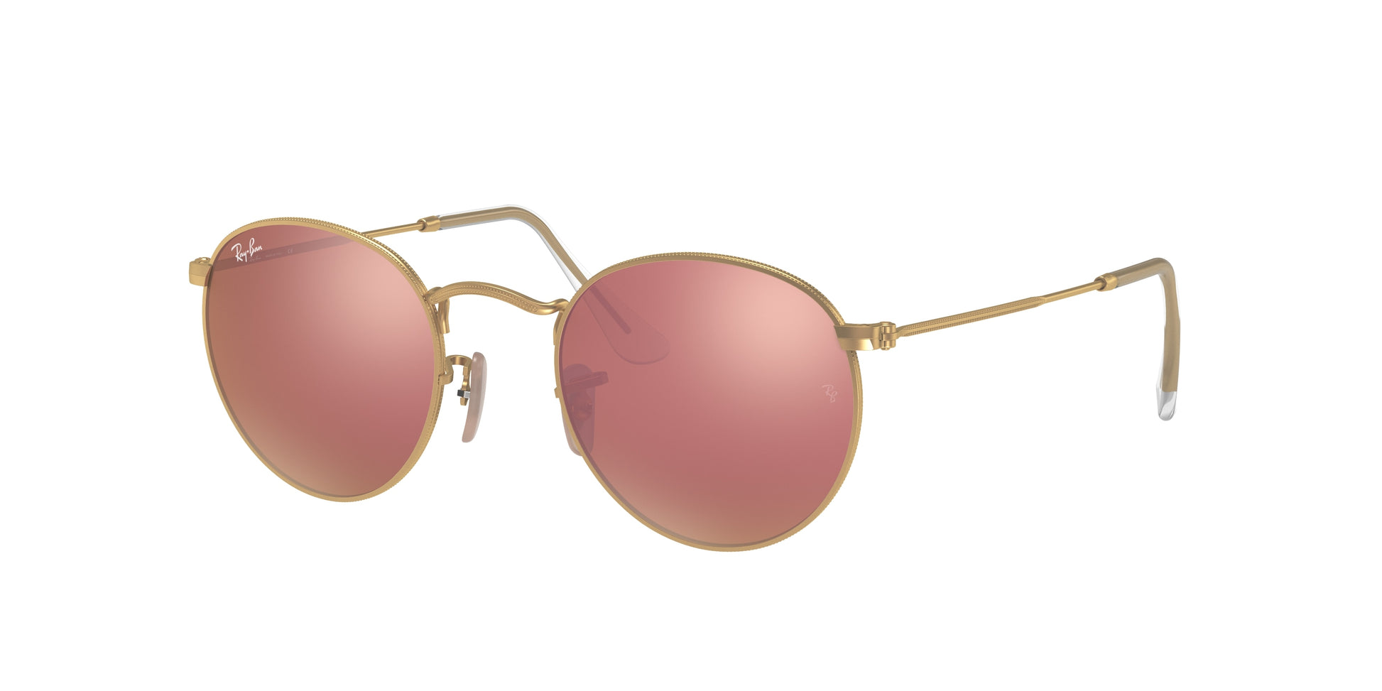 Ray-Ban ROUND METAL RB3447 Round Sunglasses  112/Z2-Gold 53-145-21 - Color Map Gold