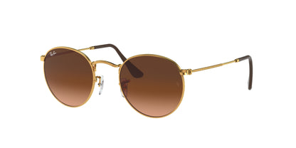 Ray-Ban ROUND METAL RB3447 Round Sunglasses  9001A5-Light Bronze 53-145-21 - Color Map Yellow