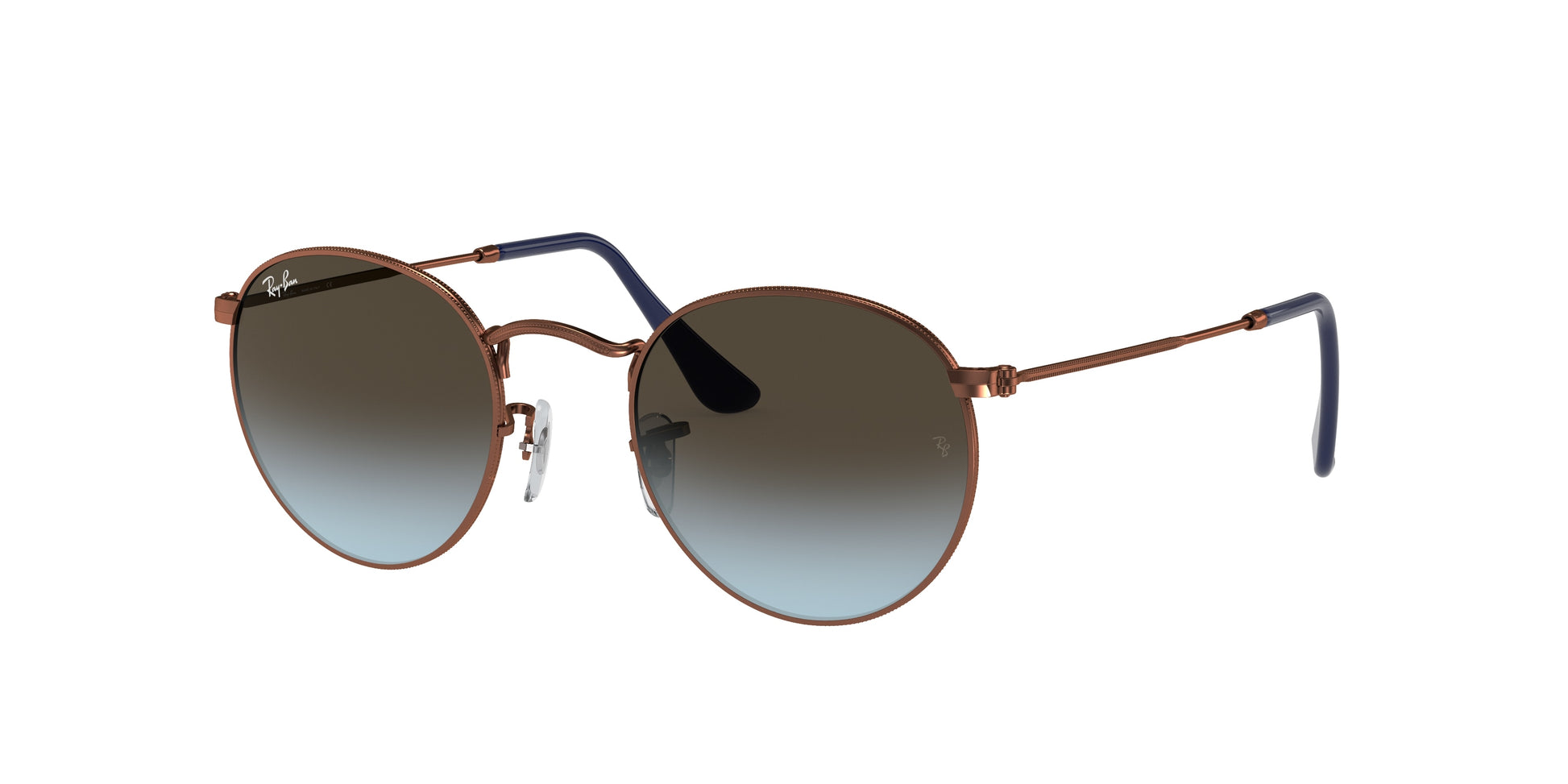 Ray-Ban ROUND METAL RB3447 Round Sunglasses  900396-Bronze-Copper 53-145-21 - Color Map Copper