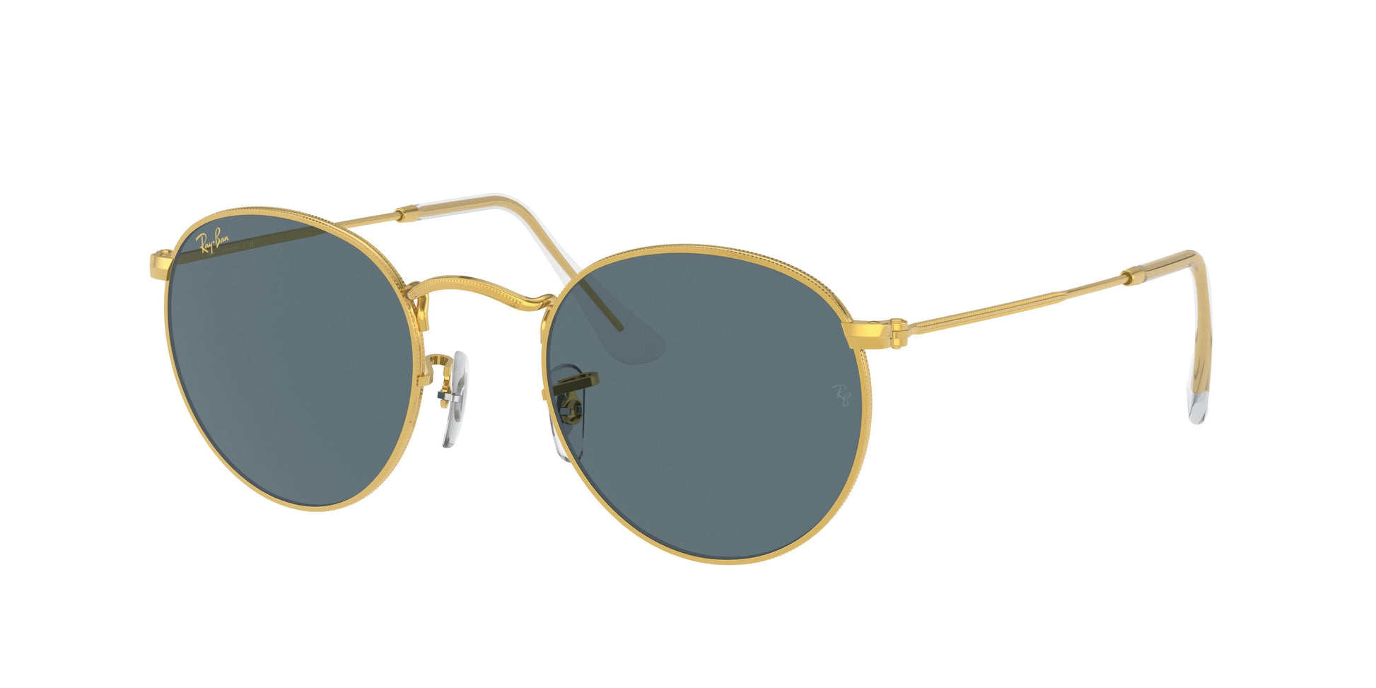 Ray-Ban ROUND METAL RB3447 Round Sunglasses  9196R5-Gold 50-145-21 - Color Map Gold