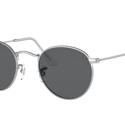 Ray-Ban ROUND METAL RB3447 Round Sunglasses  9198B1-Silver 53-145-21 - Color Map Silver