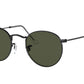 Ray-Ban ROUND METAL RB3447 Round Sunglasses  919931-Black 53-145-21 - Color Map Black