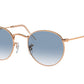Ray-Ban ROUND METAL RB3447 Round Sunglasses  92023F-Rose Gold 53-145-21 - Color Map Gold