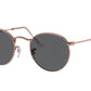 Ray-Ban ROUND METAL RB3447 Round Sunglasses  9202B1-Rose Gold 53-145-21 - Color Map Gold