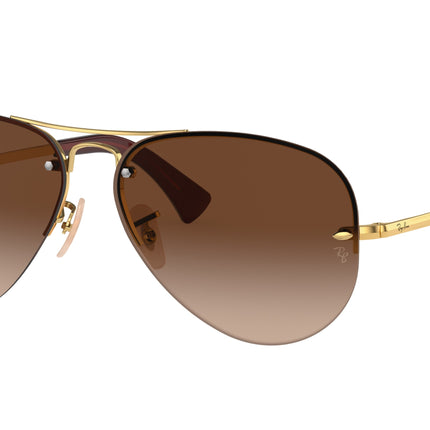 Ray-Ban RB3449 Pilot Sunglasses  001/13-Arista Gold 59-135-14 - Color Map Gold