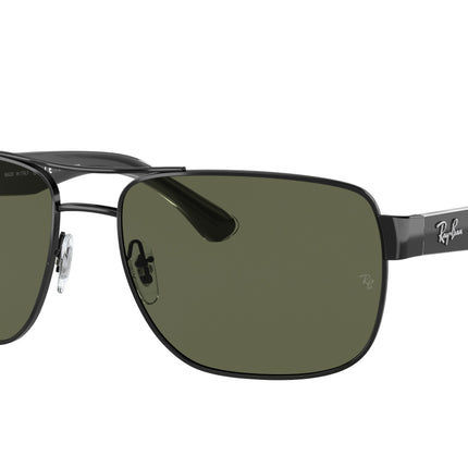 Ray-Ban RB3530 Square Sunglasses  002/9A-Black 58-140-17 - Color Map Black
