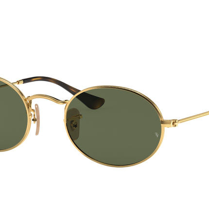 Ray-Ban OVAL RB3547N Oval Sunglasses  001-Arista Gold 51-145-21 - Color Map Gold