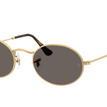 Ray-Ban OVAL RB3547N Oval Sunglasses  001/B1-Arista Gold 51-145-21 - Color Map Gold