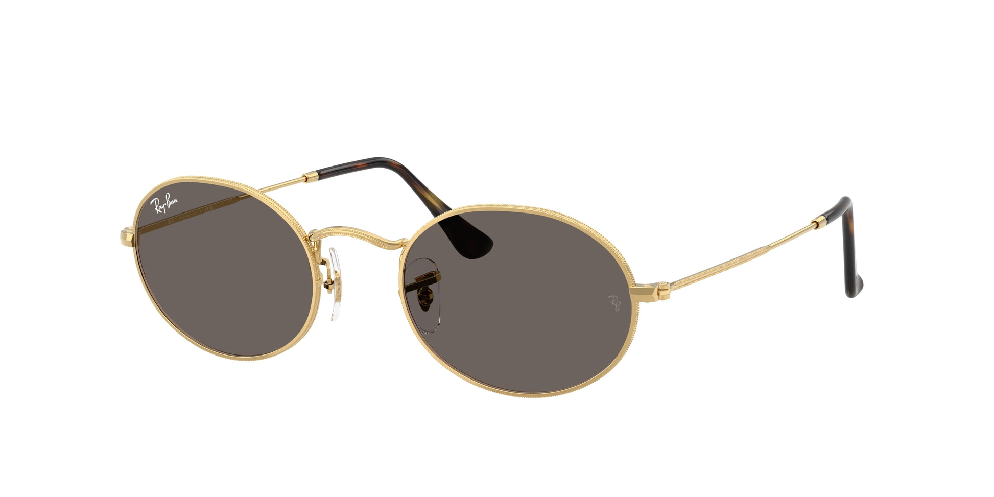 Ray-Ban OVAL RB3547N Oval Sunglasses  001/B1-Arista Gold 51-145-21 - Color Map Gold