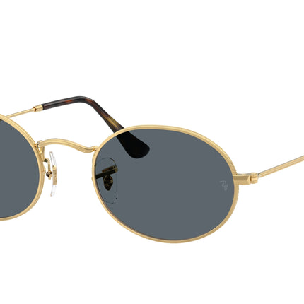 Ray-Ban OVAL RB3547N Oval Sunglasses  001/R5-Arista Gold 51-145-21 - Color Map Gold