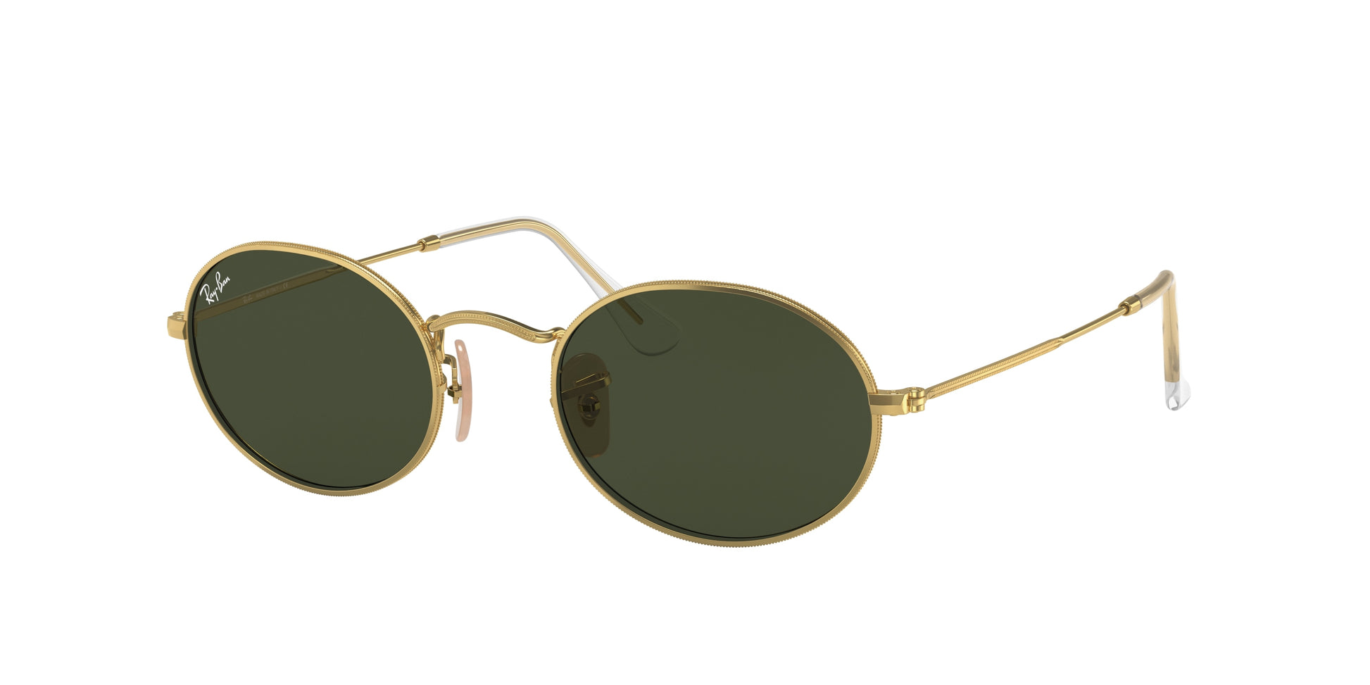 Ray-Ban OVAL RB3547 Oval Sunglasses  001/31-Gold 54-145-21 - Color Map Gold