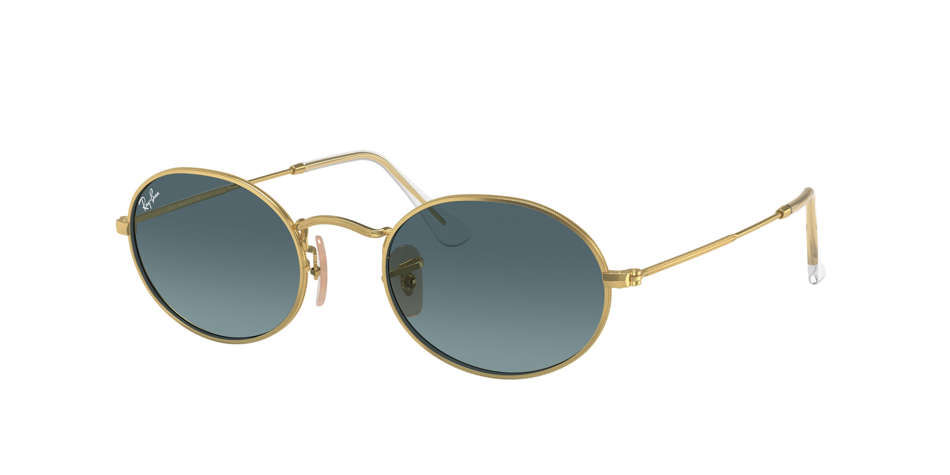 Ray-Ban OVAL RB3547 Oval Sunglasses  001/3M-Gold 54-145-21 - Color Map Gold
