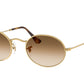 Ray-Ban OVAL RB3547 Oval Sunglasses  001/51-Arista 54-145-21 - Color Map Gold
