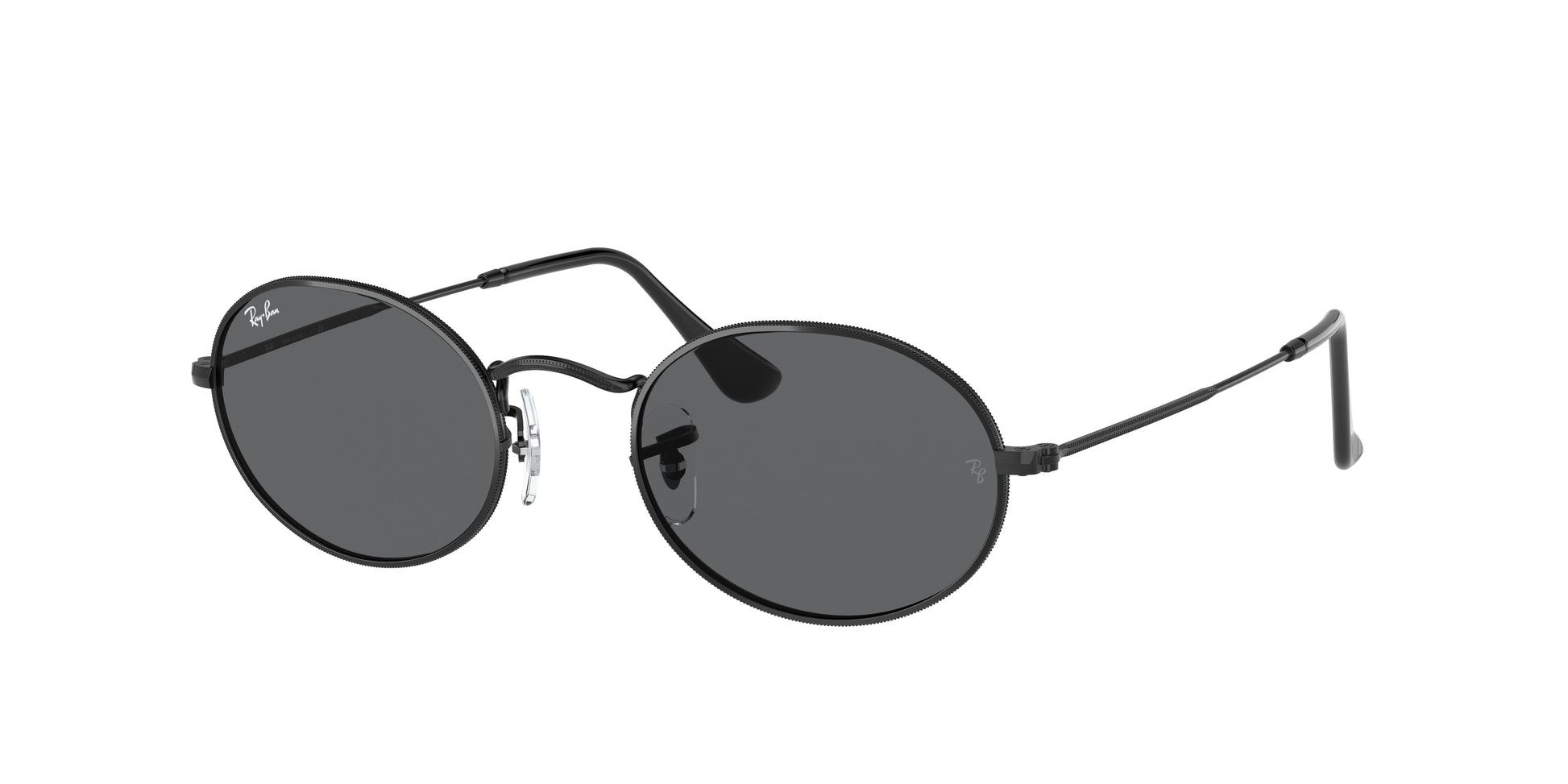 Ray-Ban OVAL RB3547 Oval Sunglasses  002/B1-Black 54-145-21 - Color Map Black
