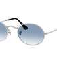 Ray-Ban OVAL RB3547 Oval Sunglasses  003/3F-Silver 54-145-21 - Color Map Silver