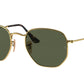 Ray-Ban HEXAGONAL RB3548N Irregular Sunglasses - Lensntrends