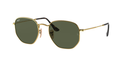 Ray-Ban HEXAGONAL RB3548N Irregular Sunglasses  001-Arista Gold 54-145-21 - Color Map Gold