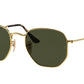 Ray-Ban HEXAGONAL RB3548N Irregular Sunglasses - Lensntrends