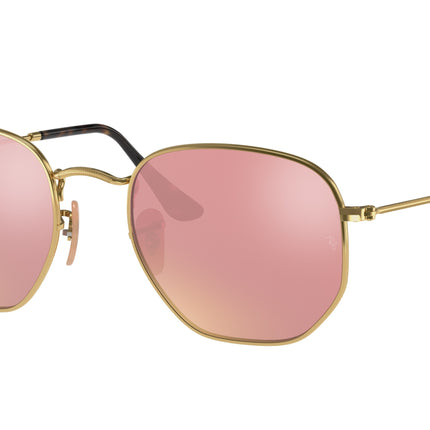Ray-Ban HEXAGONAL RB3548N Irregular Sunglasses  001/Z2-Arista Gold 54-145-21 - Color Map Gold