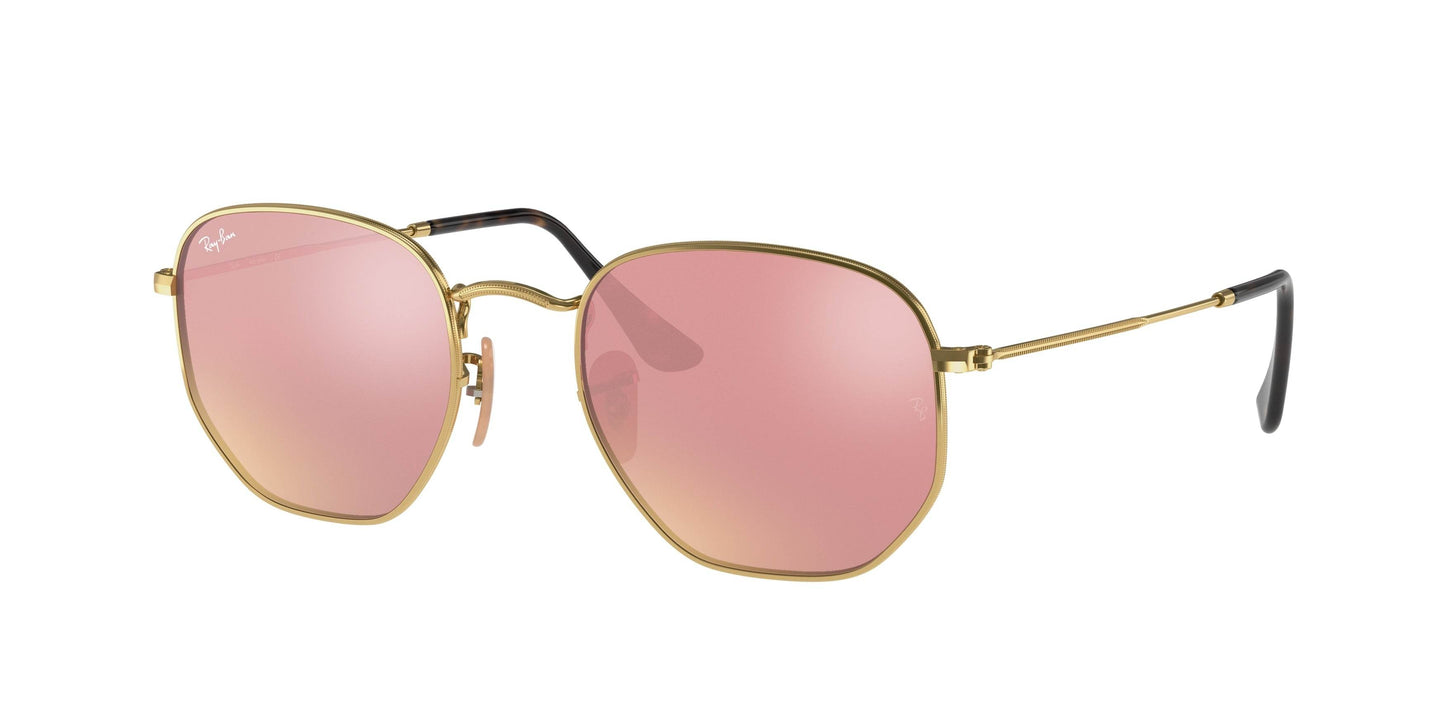 Ray-Ban HEXAGONAL RB3548N Irregular Sunglasses - Lensntrends