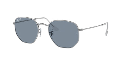 Ray-Ban HEXAGONAL RB3548N Irregular Sunglasses  003/02-Silver 54-145-21 - Color Map Silver