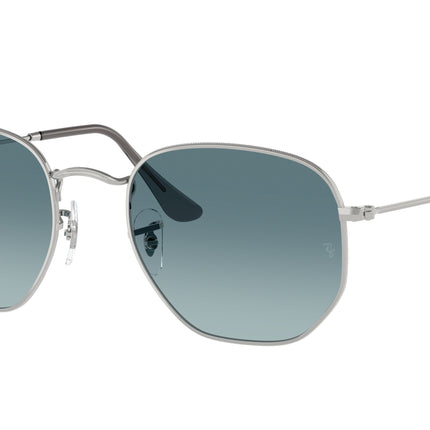 Ray-Ban HEXAGONAL RB3548N Irregular Sunglasses  003/3M-Silver 51-145-21 - Color Map Silver