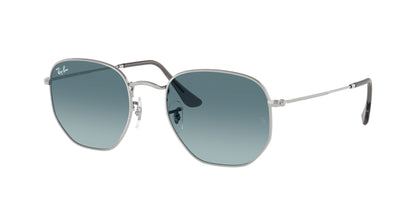 Ray-Ban HEXAGONAL RB3548N Irregular Sunglasses  003/3M-Silver 51-145-21 - Color Map Silver