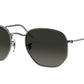 Ray-Ban HEXAGONAL RB3548N Irregular Sunglasses - Lensntrends