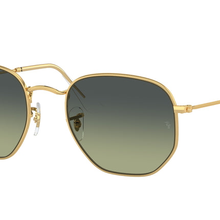 Ray-Ban HEXAGONAL RB3548 Irregular Sunglasses  001/BH-Arista Gold 54-145-21 - Color Map Gold