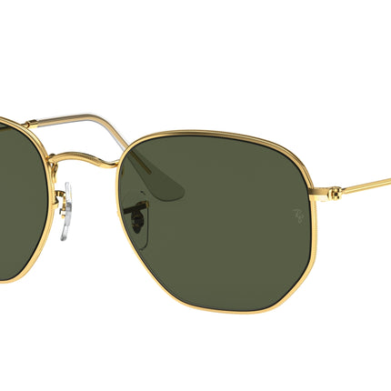 Ray-Ban HEXAGONAL RB3548 Irregular Sunglasses  919631-Gold 54-145-21 - Color Map Gold