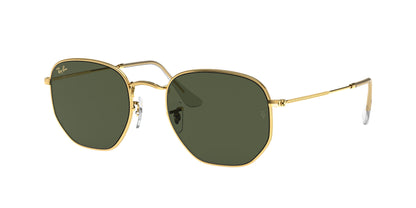 Ray-Ban HEXAGONAL RB3548 Irregular Sunglasses  919631-Gold 54-145-21 - Color Map Gold
