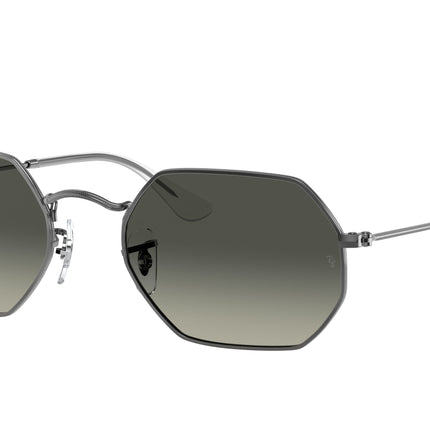 Ray-Ban OCTAGONAL RB3556N Irregular Sunglasses  004/71-Gunmetal 53-145-21 - Color Map Grey