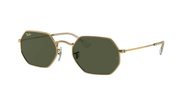 Ray-Ban OCTAGONAL RB3556 Irregular Sunglasses  919631-Gold 53-145-21 - Color Map Gold
