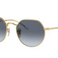 Ray-Ban JACK RB3565 Irregular Sunglasses  001/86-Gold 55-145-20 - Color Map Gold