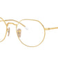 Ray-Ban JACK RB3565 Irregular Sunglasses  001/GG-Gold 53-145-20 - Color Map Gold